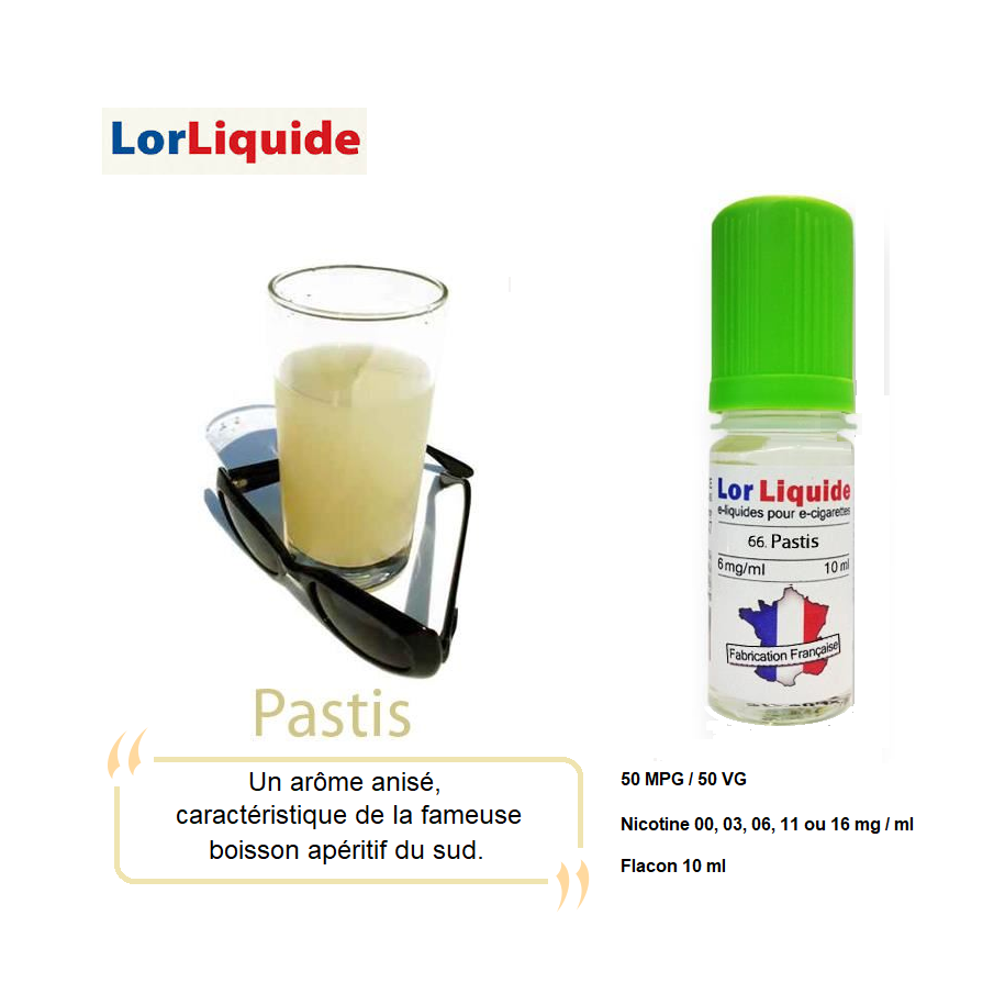 E-liquide Pastis Lor Liquide