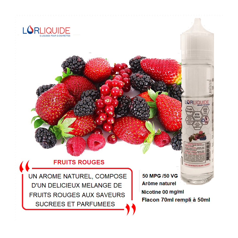 E-liquide Fruits rouges 50ml LorLiquide